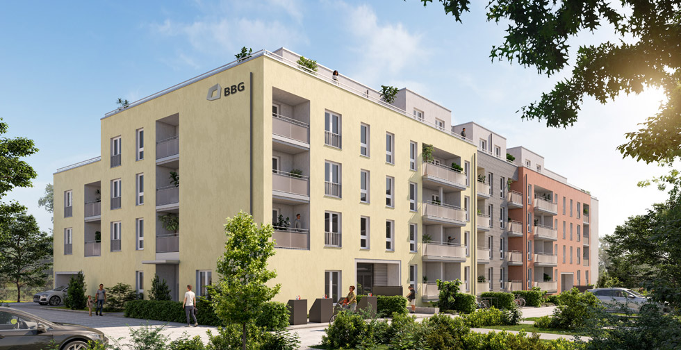Gebäude Neubaugebiet Caspariviertel